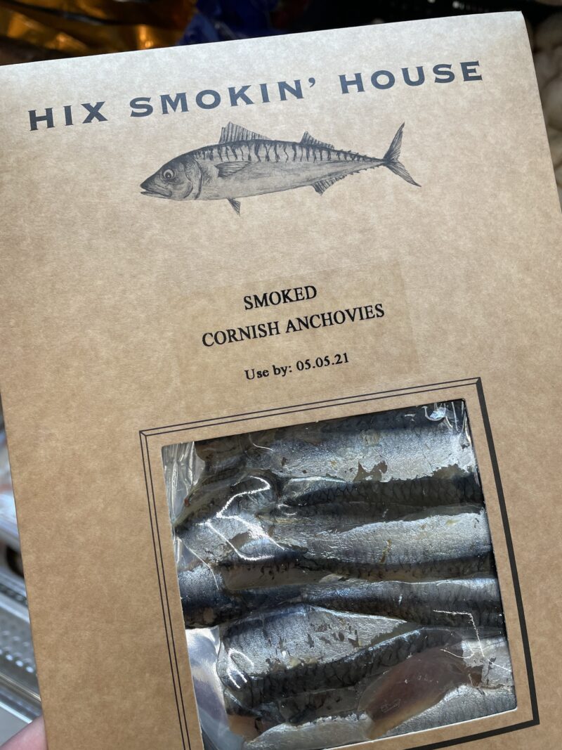 Cornish anchovies Hix Smokin House